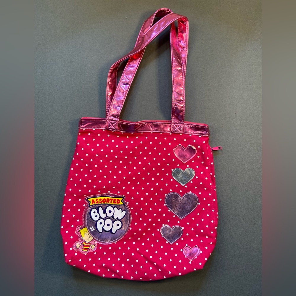 Loungefly Vintage Bag, Blow Pops, Pink Metalic, tote bag‎